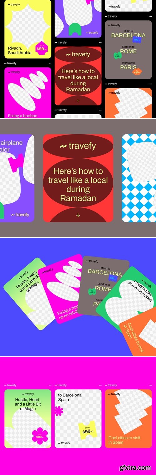 Travefy Social Media Figma Templates