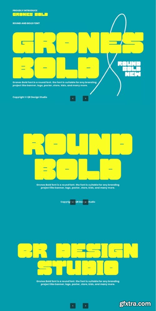 Grones Bold - Round Font