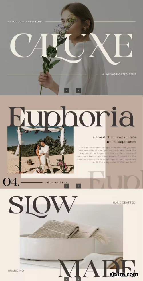 Caluxe – Modern Sophisticated Serif Logo Font