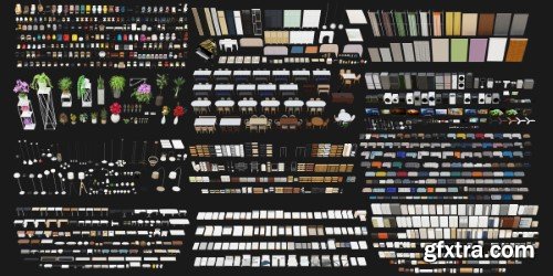 Superhivemarket - Interior Models Vol 04 | Kpack | Asset Browser