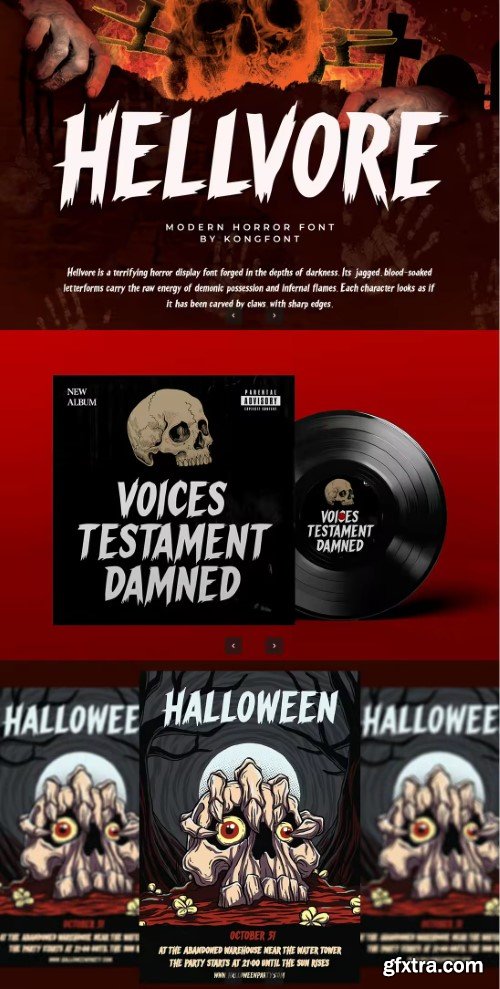 Hellvore – Modern Horror Font