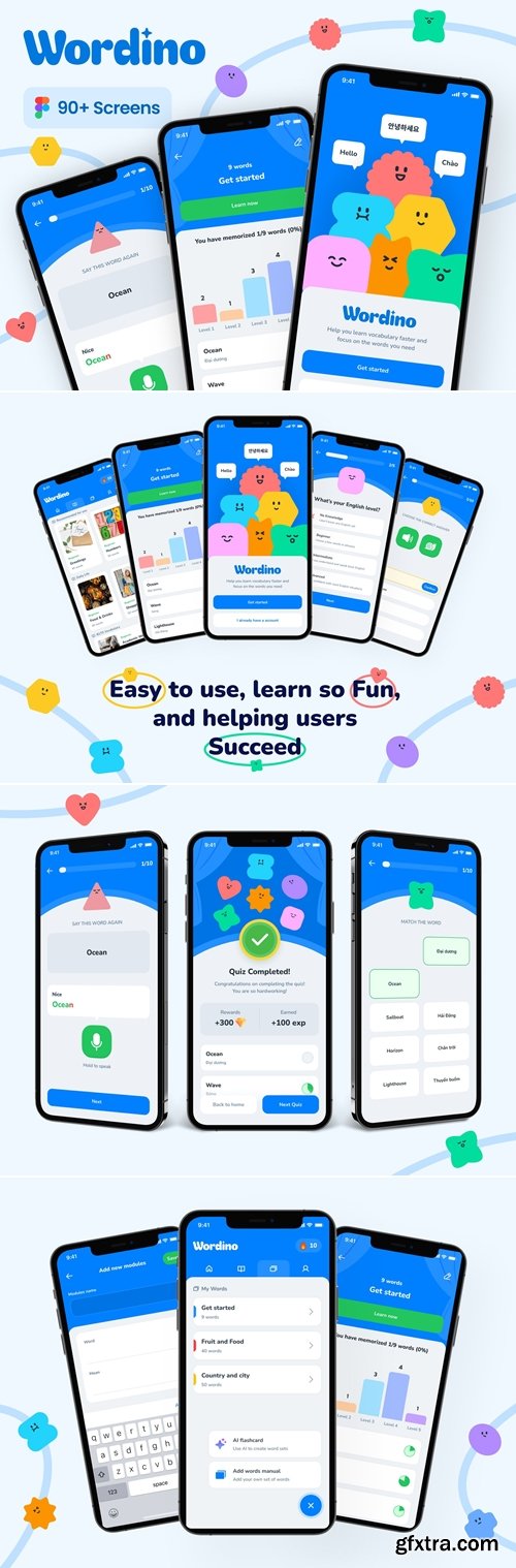 Wordino - Learning Language App UI Kit