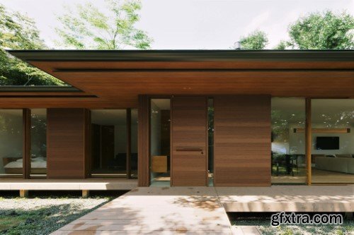 3ds Max House Exterior Scene 03