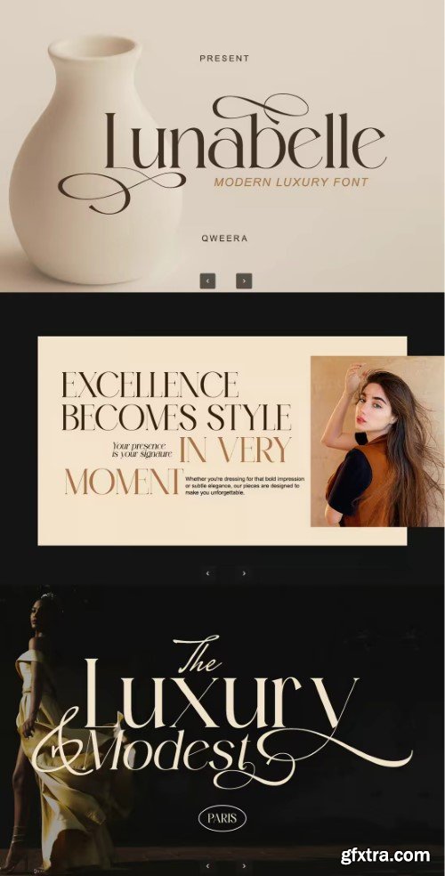 Creativemarket - Lunabelle - Modern Elegant swashes Logo Font