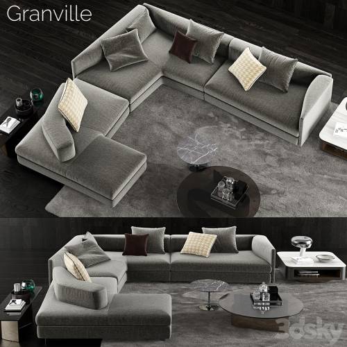 '3dsky Pro - Minotti Granville Sofa 2'