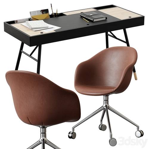 '3dsky Pro - BoConcept / Cupertino Table + Adelaide Chair'