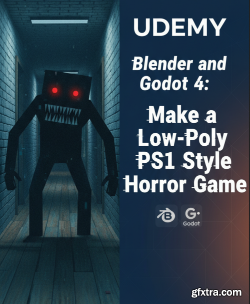 Udemy - Blender and Godot 4: Make a Low poly Ps1 Style Horror game