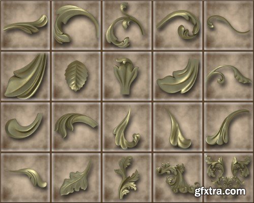 Renderhub - Ornamental Vol 03 3D Model