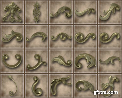 Renderhub - Ornamental Vol 03 3D Model