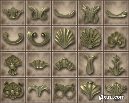 Renderhub - Ornamental Vol 03 3D Model