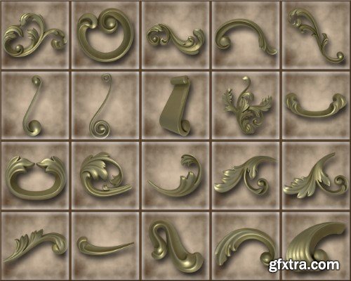 Renderhub - Ornamental Vol 03 3D Model