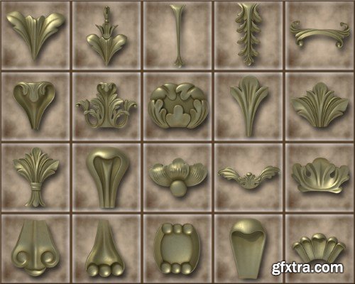 Renderhub - Ornamental Vol 03 3D Model