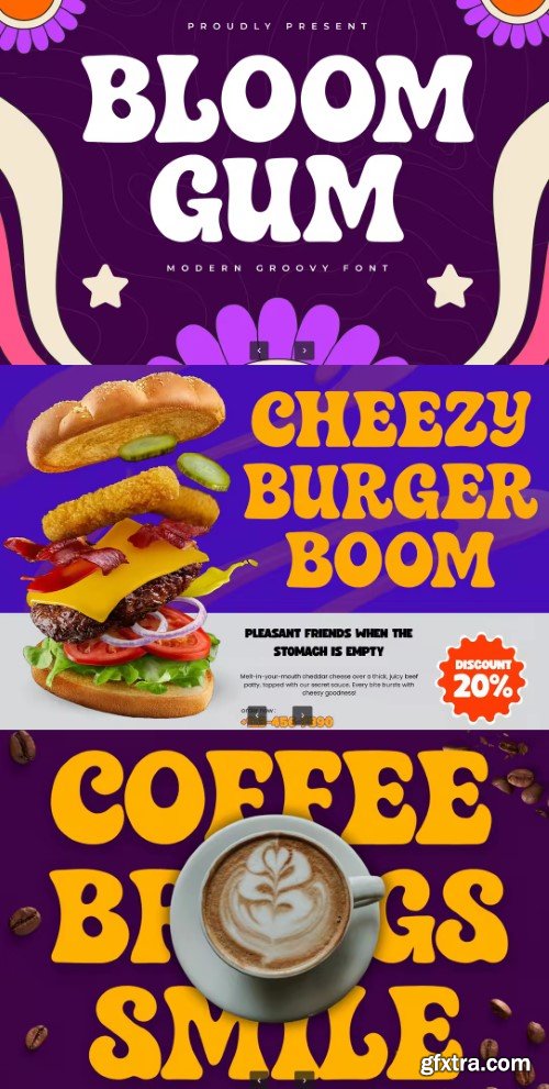 Bloom Gum – A Modern Groovy Font