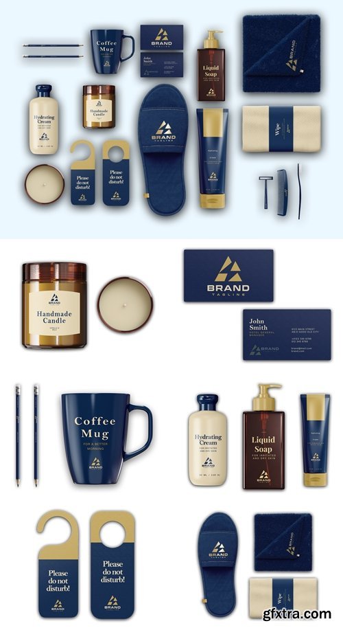 Premium Hotel Identity Mockups - Complete Branding Pack