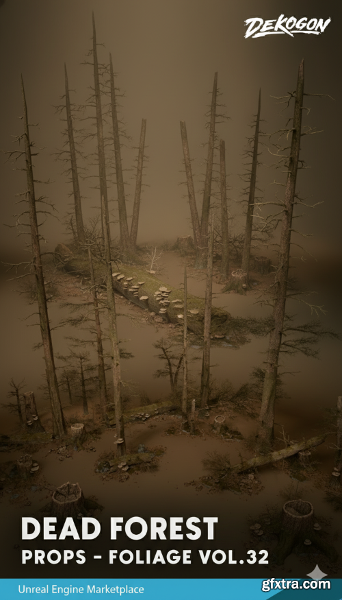 Unreal Engine - Foliage VOL.32 Dead Forest (5.3+)