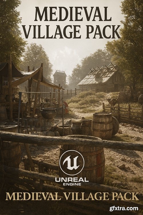 Fab - Medieval Village Pack (Medieval Prop, Medieval Market, Medieval House, Medieval)