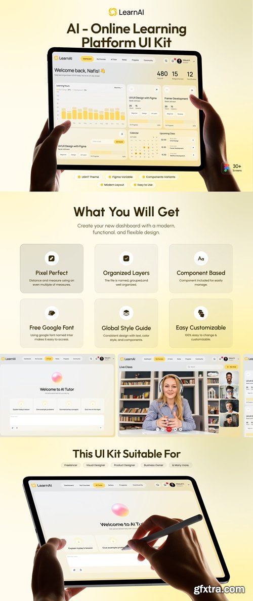 LearnAI - AI Online Learning Platform UI Kit