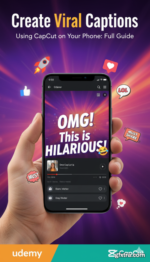 Udemy - Create Viral Captions Using CapCut on Your Phone: Full Guide