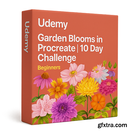 Udemy - Garden Blooms in Procreate - 10 Day Challenge