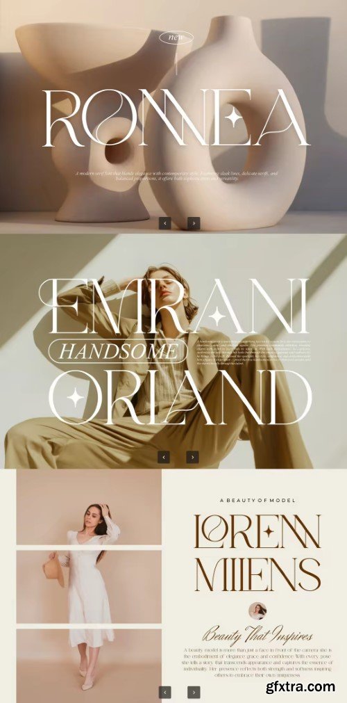 Fontbundles - Ronnea || Modern Minimalist Serif Font