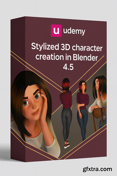 Udemy - Stylized 3D character creation in Blender 4.5