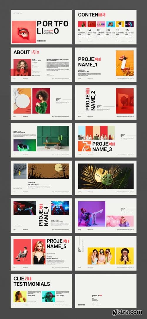 Digital Portfolio Presentation Template 1746449658