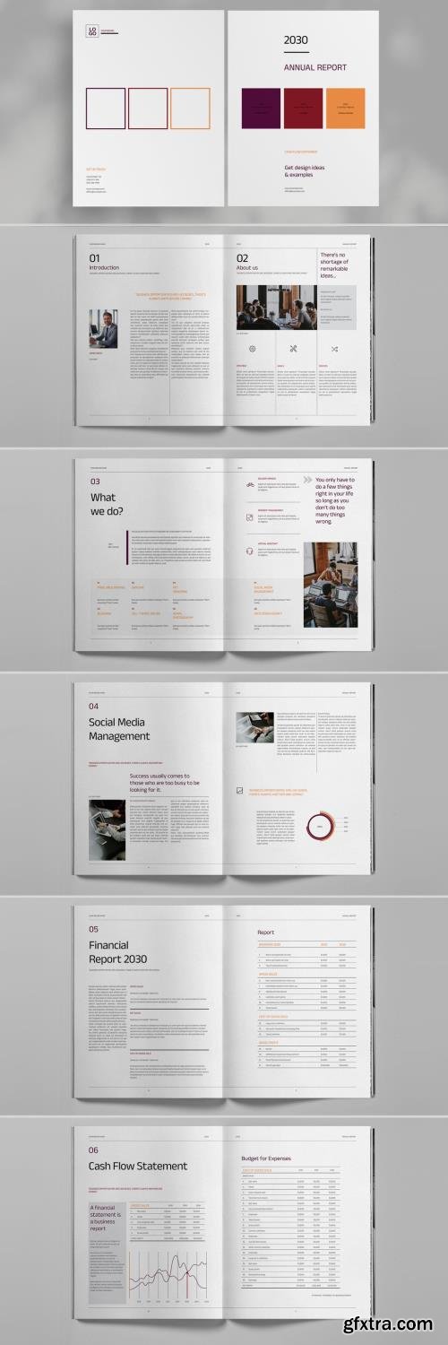 Colorful Annual Report Brochure Layout 1747394589
