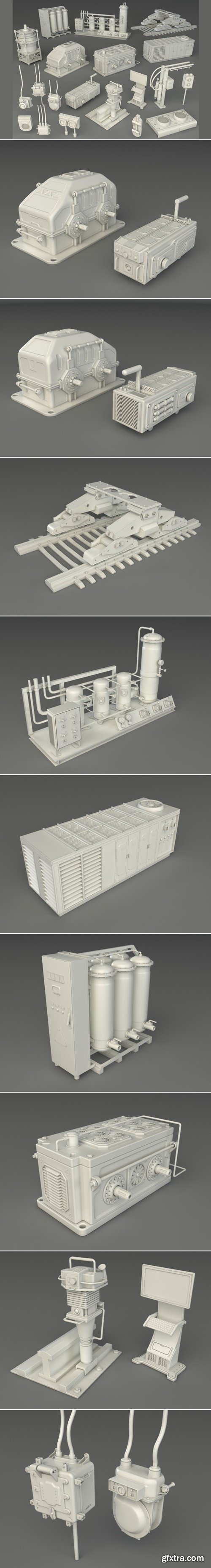 Artstation - Factory Units 3 - 20 pieces