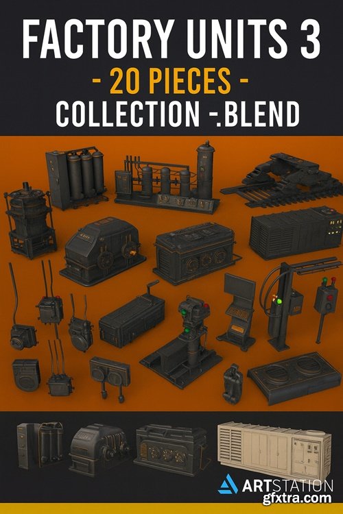 Artstation - Factory Units 3 - 20 pieces