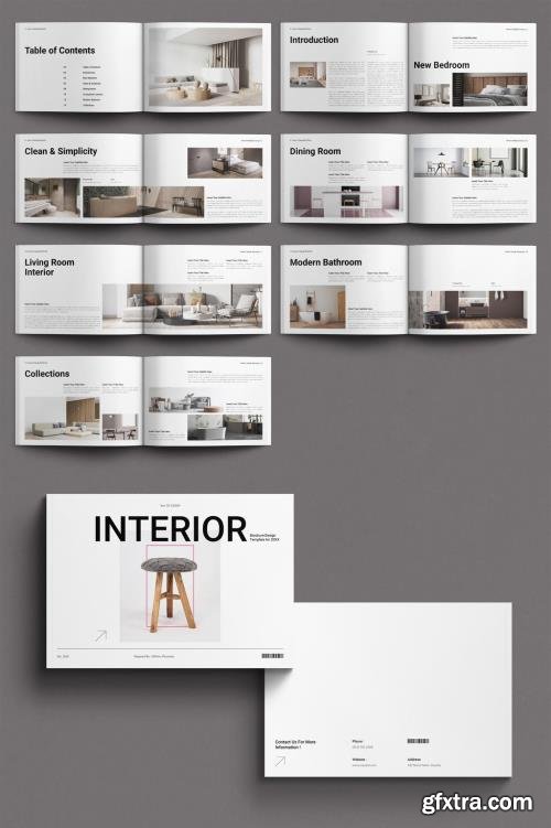 Interior Design Brochure Template Layout Landscape 1746449812