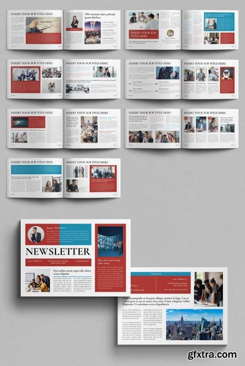 Newsletter Template Design Layout Landscape 1746450234