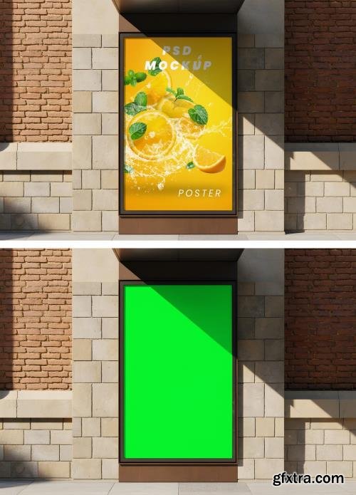 Vertical Citylight Poster Mockup with Orange Theme 1690580756