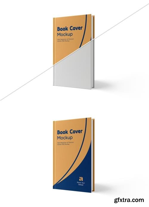 Realistic Book Cover Mockup PSD Template 1703816879