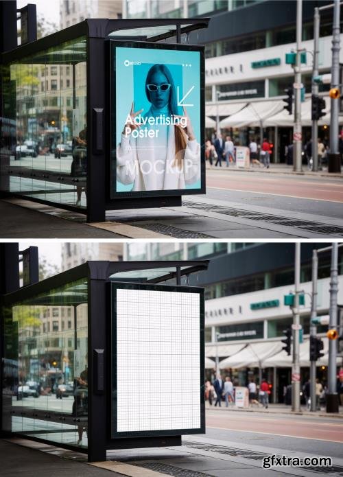 City Bus Stop Mockup 1703232070