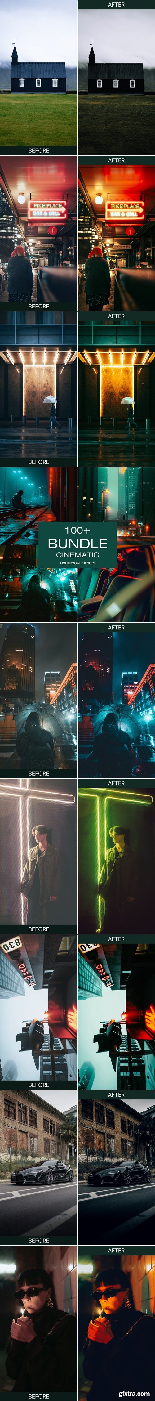 100+ Cinematic Bundle Lightroom Presets