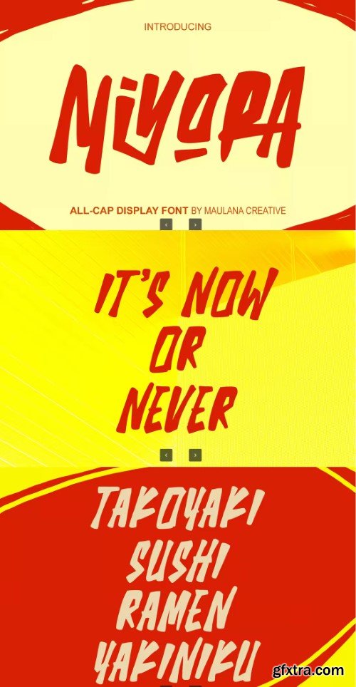 Miyora Handmade Display Font