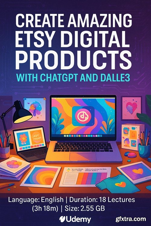 Udemy - Create Amazing Etsy Digital Products with ChatGPT and DALLE3