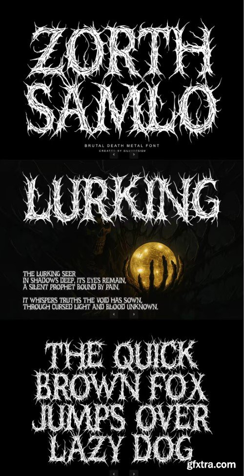 Creativemarket - Zorth Samlo - Brutal Death Metal Font