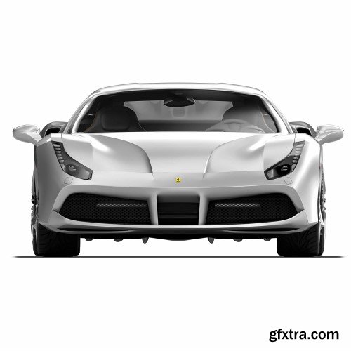 Renderhub - Ferrari 488 GTB 2016 3d Model