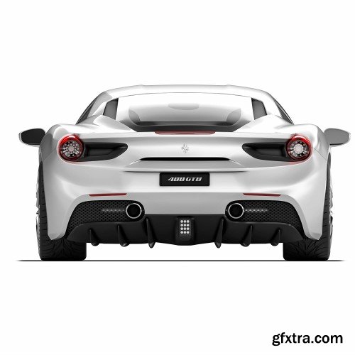 Renderhub - Ferrari 488 GTB 2016 3d Model