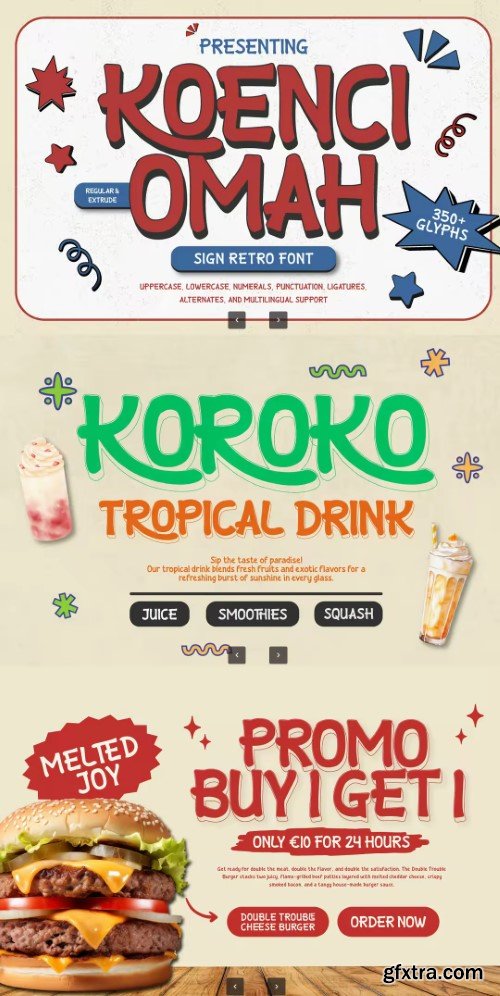 Koenci Omah - Sign Retro Font