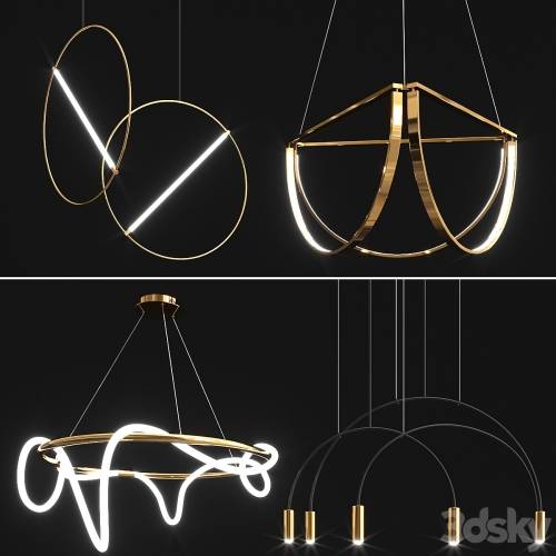 '3dsky Pro - Collection of new minimalist chandelier_6' '3dsky Pro - Collection of new minimalist chandelier_6'