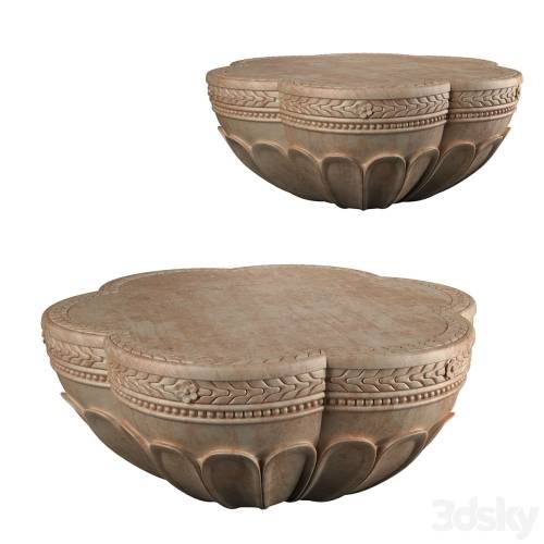 '3dsky Pro - Handcarved Cicely Coffee Table' '3dsky Pro - Handcarved Cicely Coffee Table'