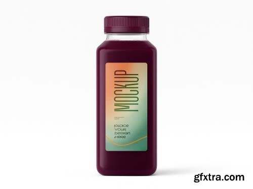 Purple Juice Bottle Mockup Dark Fruit Drink Packaging Template 1707762647