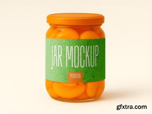 Realistic Mandarin Jar Mockup for Packaging and Branding Presentation 1706388792