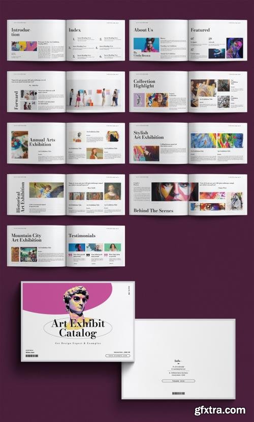 Art Gallery Exhibition Catalog Layout Landscape 1751681440