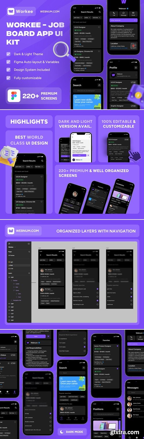 Workee - Job Board App Ui Kit