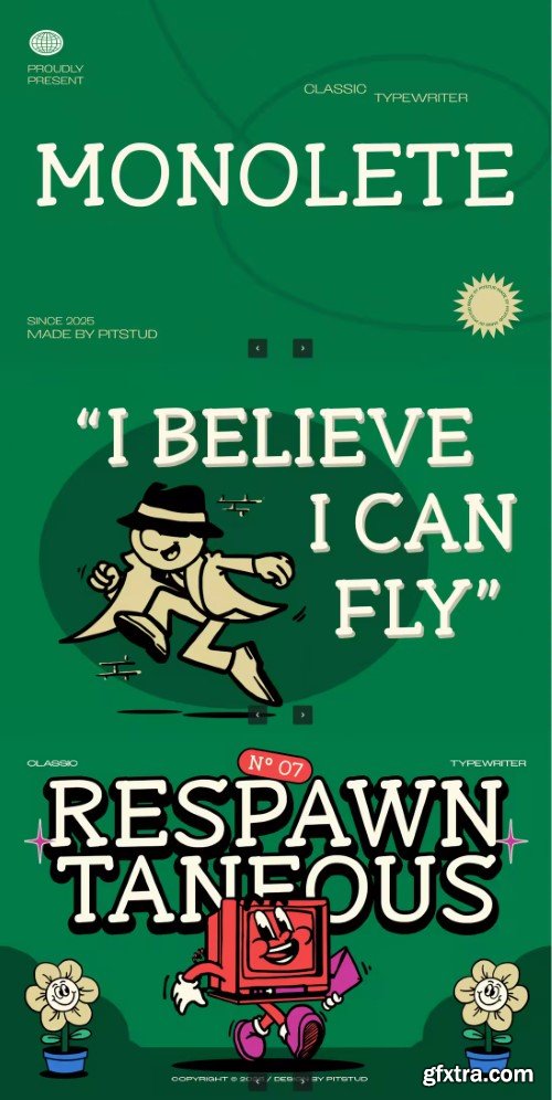 Monolete - Vintage Retro Serif