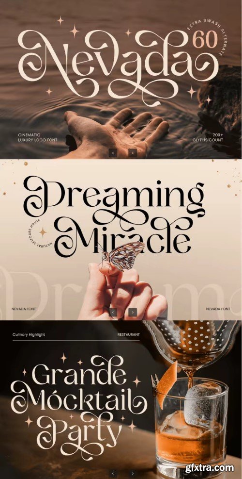 Creativemarket - Nevada - Cinematic Branding Logo Font