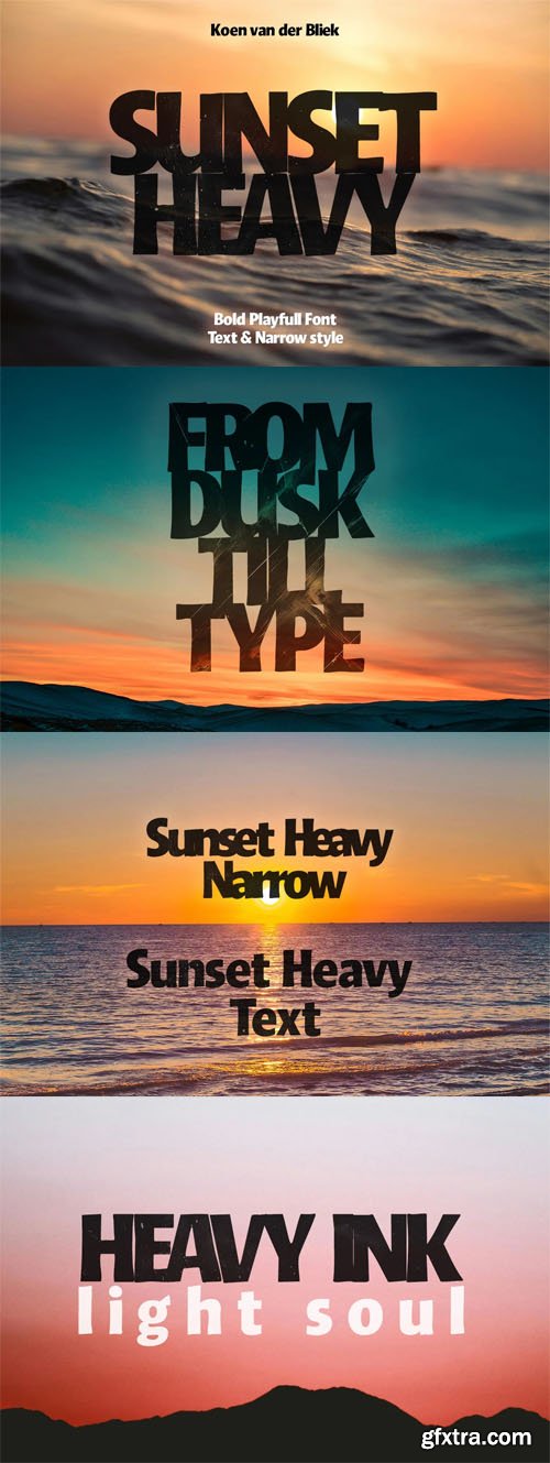 Sunset Heavy - Bold Display Font